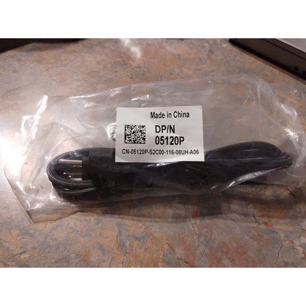 Genuine DELL DP/N 05120P 6ft AC 3-Prolong Black Power Cord Cable 10A 125V